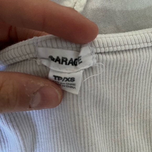 Garage white fake corset top - Picture 3 of 3